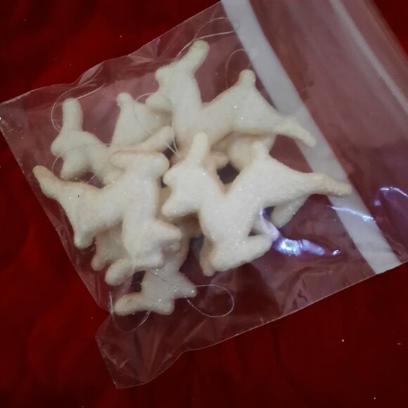 14 White Christmas Tree Ornaments - Picture 2 of 2